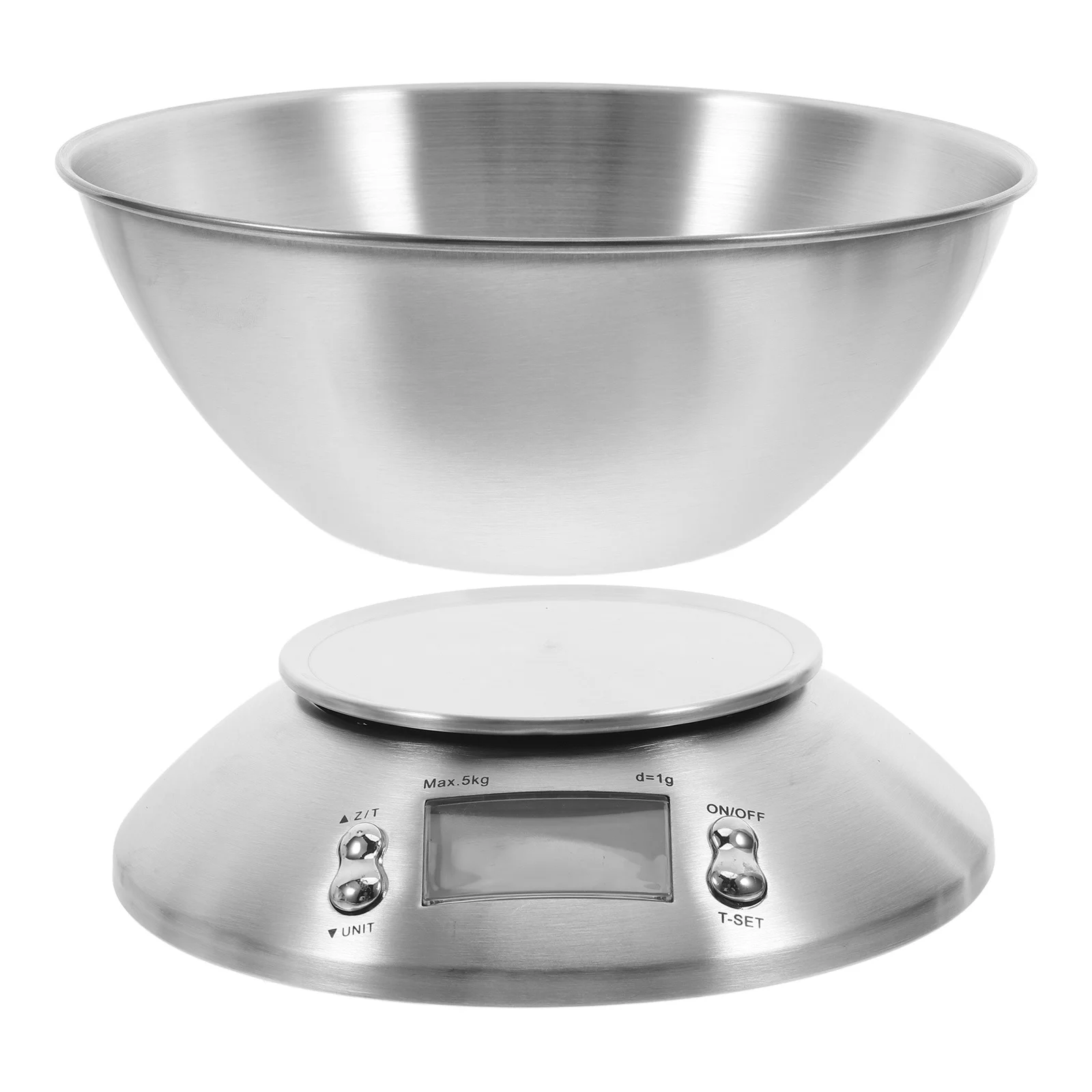 1Set Electronic Food Scale Stainless Steel Kitchen Gadget Digital Weight Scale Easy Operation for Food Measurement