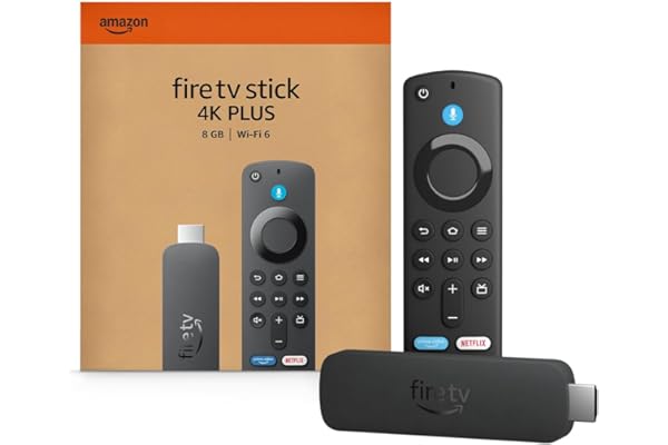 Amazon Fire TV Stick 4K Plus (newest model) with AI-powered Fire TV Search, Wi-Fi 6, stream hundreds of thousands of movies a
