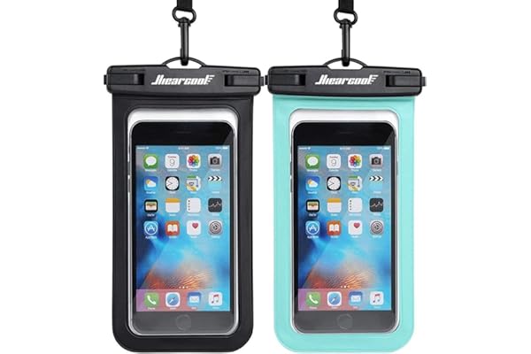 Hiearcool Waterproof Phone Pouch, IPX8 Waterproof Phone Case for iPhone 17/16/15/14 Pro Max, Cell Phone Dry Bag for Beach & C