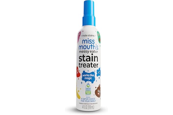 Miss Mouth's Messy Eater Stain Treater Spray - 4oz Stain Remover - Newborn & Baby Essentials - No Dry Cleaning Food, Grease, 
