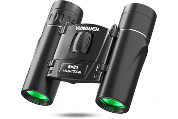 Mini Compact Binoculars for Adults and Kids - Waterproof High Powered Easy Focus Small Binocular, Ideal for Bird Watching, Hu