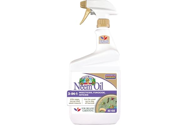 Bonide Captain Jack's Neem Oil, 32 oz Ready-to-Use Spray, Multi-Purpose Fungicide, Insecticide and Miticide for Organic Garde
