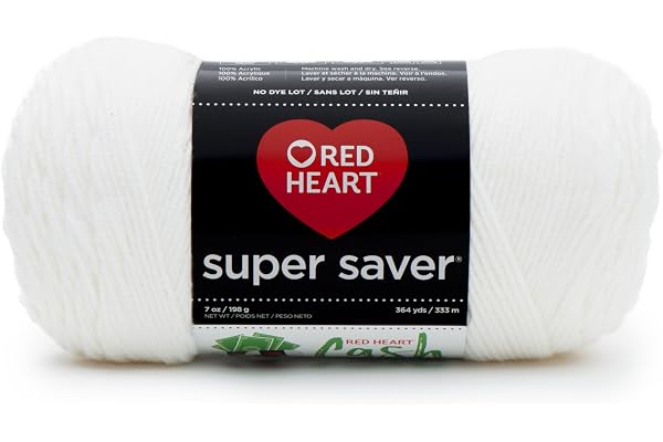 RED HEART Super Saver Yarn, White