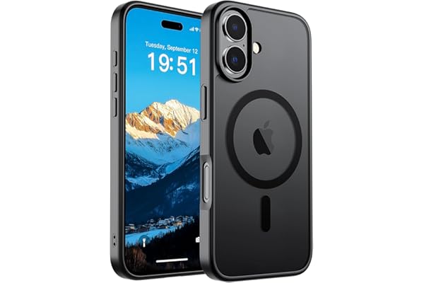 SUPFINE Magnetic for iPhone 17 Case (Compatible with MagSafe)(Military Grade Drop Protection) Translucent Matte Shockproof wi