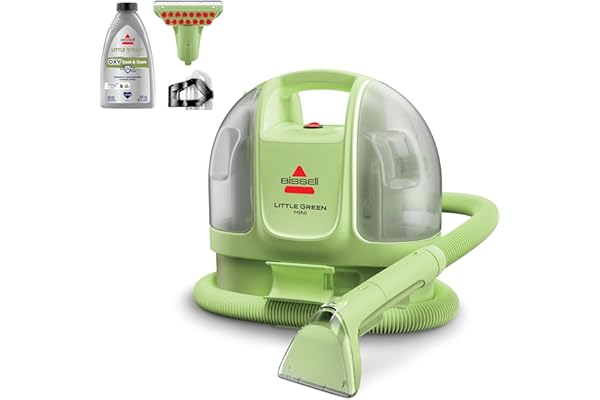 BISSELL Little Green Mini Portable Carpet and Upholstery Deep Cleaner, Car/Auto Detailer, with HydroRinse Self-Cleaning Tool 