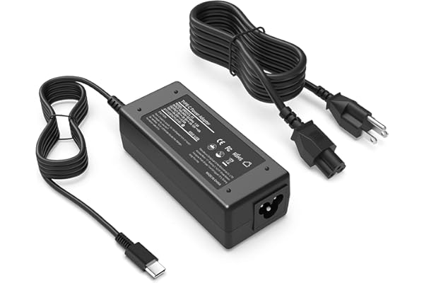 VJYUIJAY Universal 65W USB C Laptop Charger Compatible with HP chromebook Lenovo Dell Acer Asus Samsung Google Computer Type 