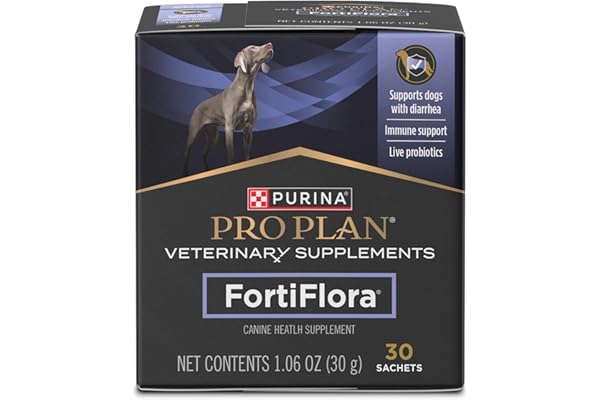 Purina Pro Plan Veterinary Supplements FortiFlora Dog Probiotic Supplement, Canine Nutritional Supplement - 30 ct. Boxes