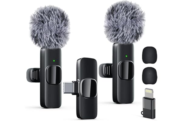 Labstandard Professional Wireless Lavalier Lapel Microphone for iPhone, iPad, mini Video Recording Mic forInterview Video Pod