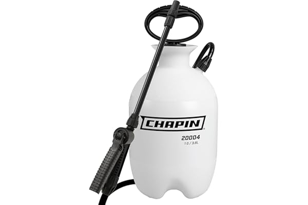 Chapin 20004 Pump Sprayer, 1-Gallon SureSpray Translucent Tank with an Easy Fill Funnel-Top Opening, Adjustable Cone Nozzle &