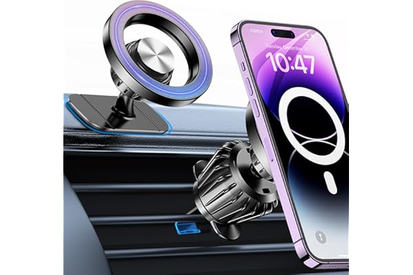 Kaistyle for Magsafe Car Mount【Strong Magnets】Magnetic Phone Holder for Car Phone Holder Mount Dash Mounted Holders Phone Hol