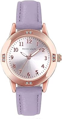 TUOTISI Girls Student Watch - Simple Japan Quartz Casual Leather Strap Watches for Ladies Fashion Women Ages 11-15